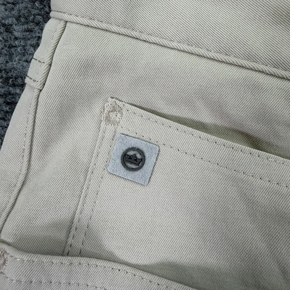 Peter Millar Pants Mens 36 (Fits 37x34) Khaki EB66 5 Pocket Golf Stretch STAINS